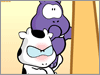  Cowco es muy paciente con Wippo. Eres un buen amigo. 