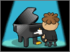 Wero toca el piano en su aniversario