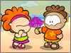  Wamba recibe unas flores peligrosas de Wero. Ups! Espero que te mejores pronto. 