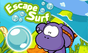 Escape Surf::En este entretenido juego, harás equipo con Wero y Wippo para recolectar el mayor número de burbujas y llegar al final del escenario antes que te alcance la ola En este entretenido juego, harás equipo con Wero y Wippo para recolectar el mayor número de burbujas y llegar al final del escenario antes que te alcance la ola