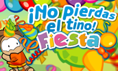 No pierdas el tino FIESTA::Llegó tu turno de romper la piñata. Se el más veloz y recoge todos los dulces que puedas. Llegó tu turno de romper la piñata. Se el más veloz y recoge todos los dulces que puedas.