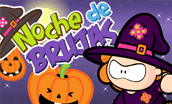 Noche de brujas::Vuela con Wambrujita en su escoba y diviértete en Halloween Vuela con Wambrujita en su escoba y diviértete en Halloween
